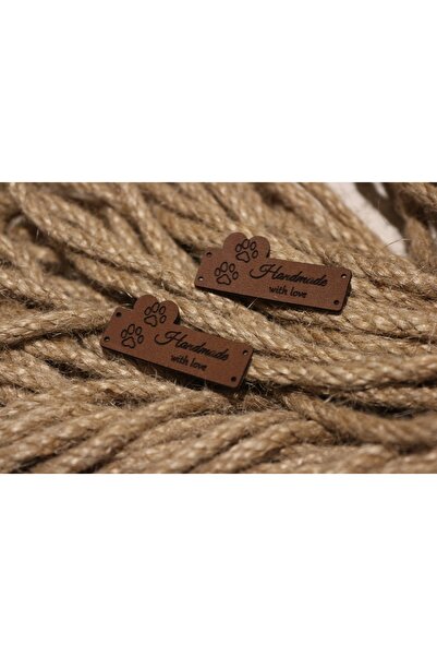 isim etiketim Deri Etiket 1,5*3,5 Cm 25 Adet Sd108