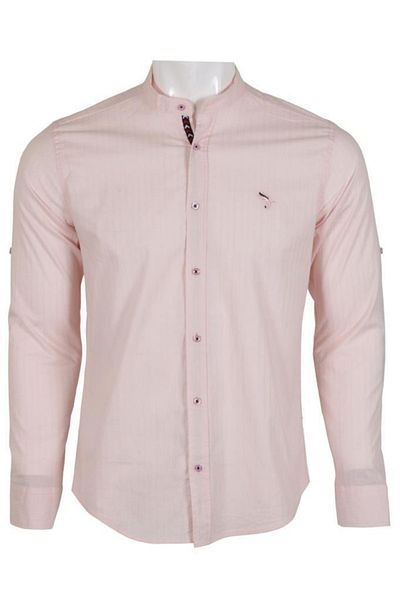 Modarar Ανδρικό ροζ πουκάμισο Slim Fit Lycra Rar00667