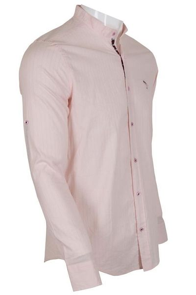 Modarar Ανδρικό ροζ πουκάμισο Slim Fit Lycra Rar00667