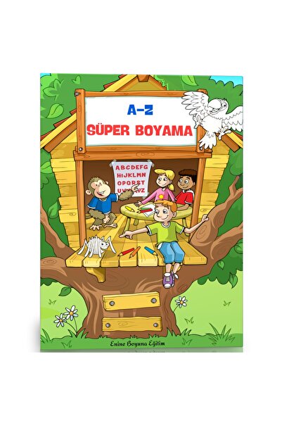 Enine Boyuna Eğitim Super Coloring Book for Kids