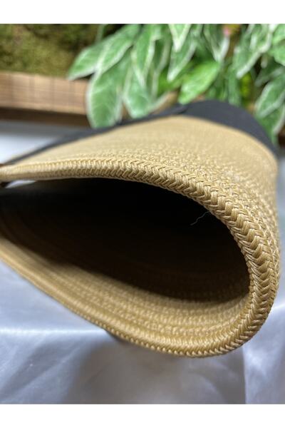 MaVaux Vanillia Large Handmade Jute Beach Bag BeigeBlack