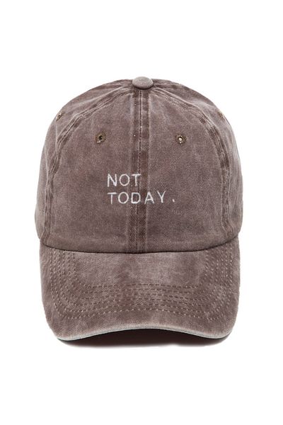 ŞapkaMania Not TodayWashable Baseball Cap