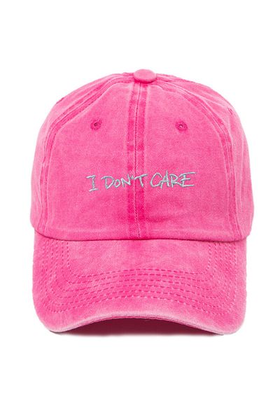 ŞapkaMania I Don't Care Washable Baseball Cap