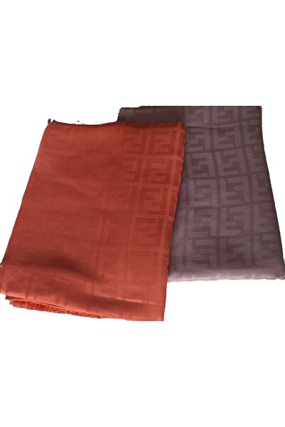 Trablus Hijab Women's Pattern Silky Cotton Jacquard Shawl Model - Set of 2 F ...