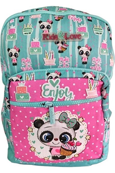KAUKKO Kids Love Sırt Çantası Sweet Panda L5116
