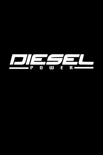 MegaSticker Diesel Power Araba, Motorsiklet, Kask, Laptop, Cam Sticker 15x5 Cm