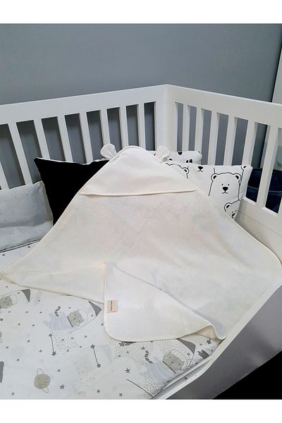 Tanem Home 100% Cotton 75x75 cm Baby Towel Swaddle Cream