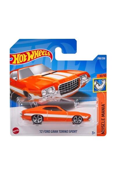 HOT WHEELS 1:64 Single Cars 2022 250/250 Muscle Mania'72 Ford Gran Torino Sport