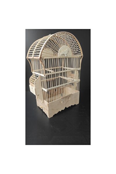 cotanakkafes Ahşap Oval Bambu Kafes 53x32x22