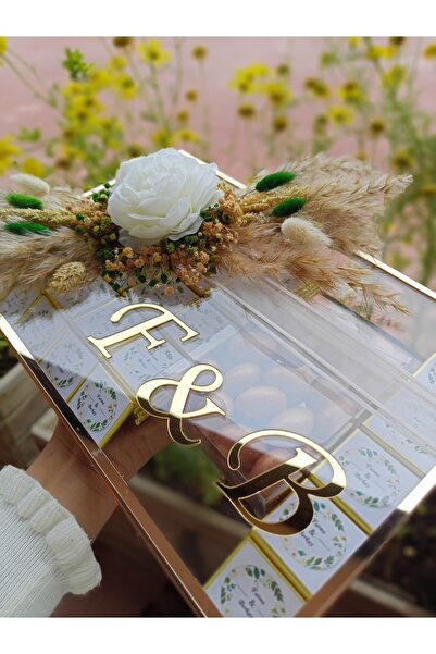 altıniz gıda Cam Kutu Nişan Söz Kız Isteme Nikah Çikolatası