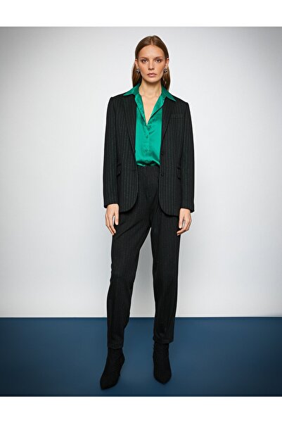 Koton Melis Ağazat X - Simli Pileli Havuç Pantolon