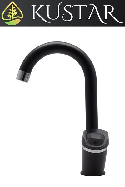 KUSTAR Cambridge Mix On/Off Short Bathroom Sink Mixer