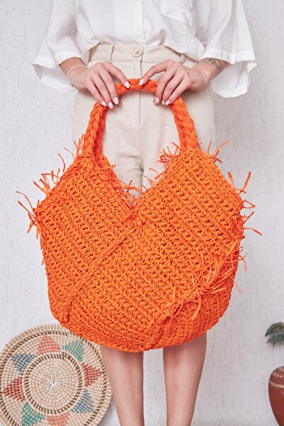 ANJEA Visage Chaud Hand Knitted Daily and Beach Bag