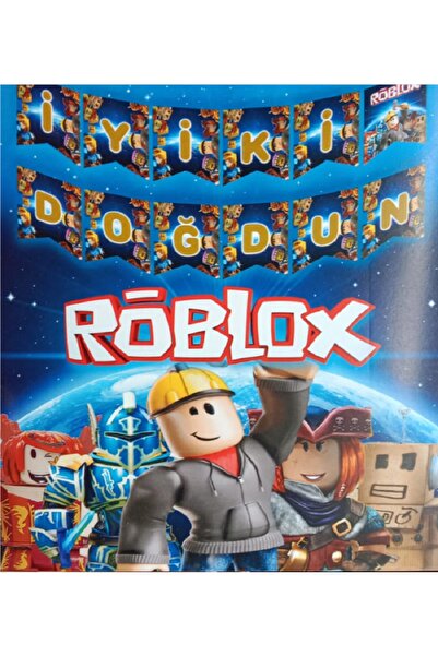 Happyland لافتة عيد ميلاد بتصميم Roblox متعرجة، لافتة عيد ميلاد سعيد من Roblox