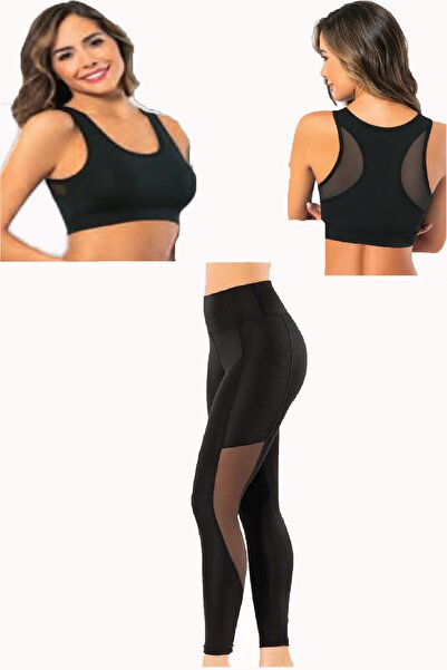 Hepsine Rakip Collanți lungi bustieră atletă pentru femei Spate Transparent D...