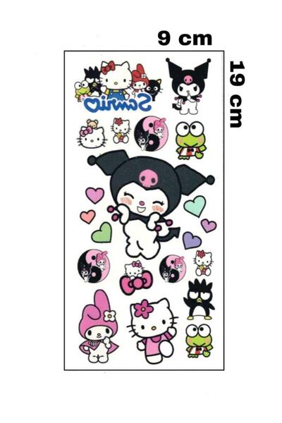 Mecit Tuhafiye Kuromi Hello Kitty Geçici Dövme