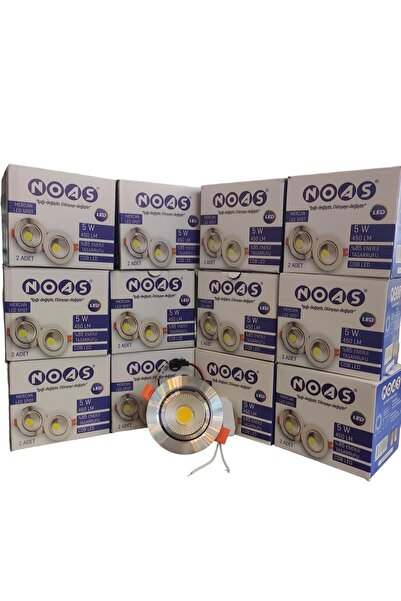 ADALED Noas 5 Watt 5w Cob Led Spot Lamba Krom Kasa + Gün Işığı Garantili ( De...