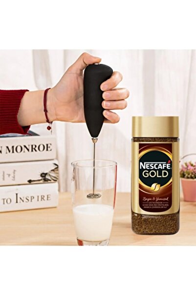 REVA Mini Mikser Kahve Süt Köpürtücü Karıştırıcı Cappucino Mixer Pilli Çırpıcı