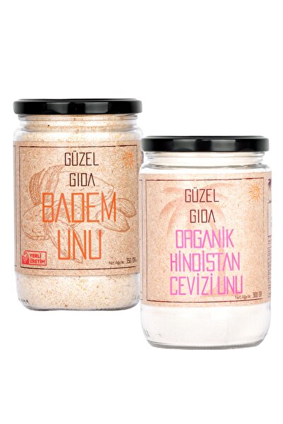 Güzel Ada Gıda Badem Unu 350 gr (GLUTENSİZ) Organik Hindistan Cevizi Unu 300 ...
