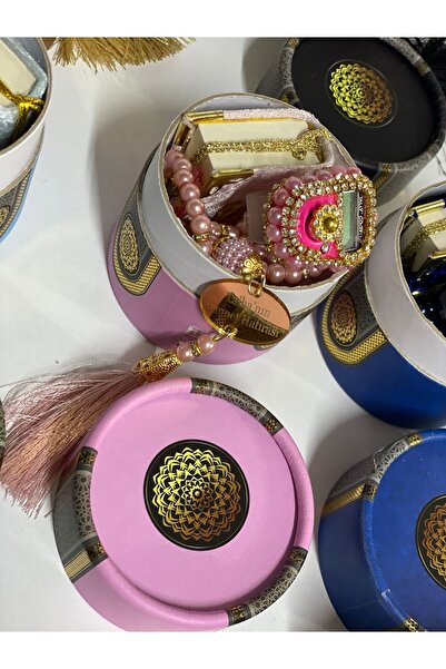 GÜLSEMALİ 10 Adet Dağıtmalık Hediye Mini Kuran Isimli Tesbih Taşlı Zikirmatik...