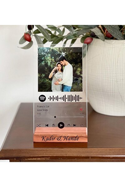 gifttime Özelleştirelebilir Fotoğraflı Spotify Plak