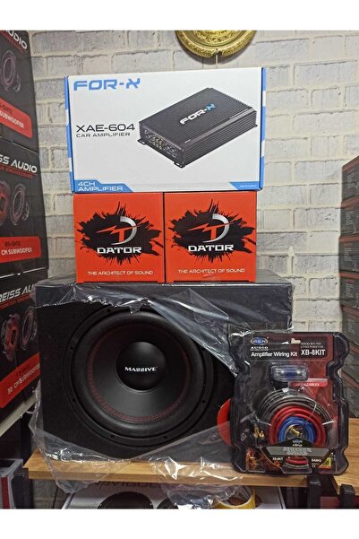 DATOR For-x 60.4 Amfi 1 Takım 20 Cm Eko80s Massive 1500 Wat 400 Arms Bas Kabl...