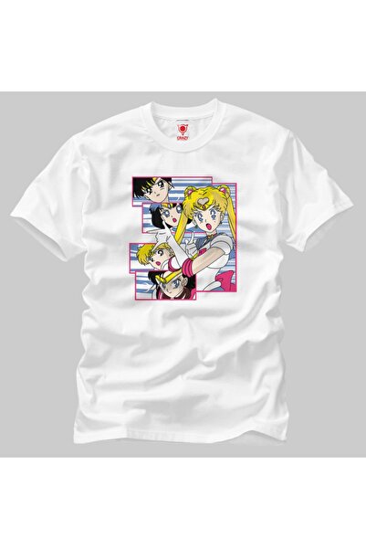 Built By Crazy تي شيرت بحار القمر الكولاج للجنسين