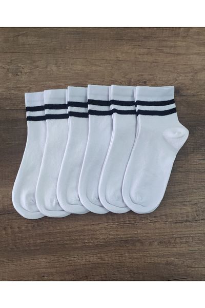 Leement socks Детски 6 чифта колежански получорапи Premium Series безшевни пръсти