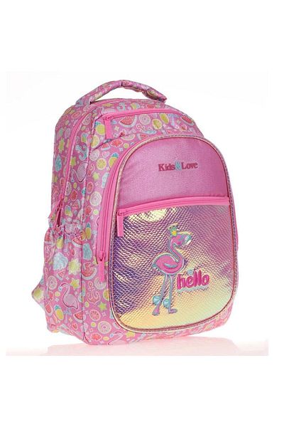 KAUKKO Rucsac Flamin cu sclipici în oglindă Kids&Love