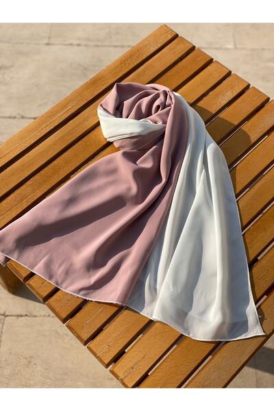 NAKŞİDİL شال من حرير المدينة المنورة باللون الوردي