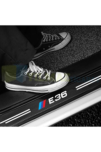 yılmazetic Bmw M Logo E36 Karbon Kapı Eşiği Koruma Araba Etiket Oto Sticker Y...