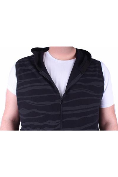 MocGrande Plus Size Unisex Vest 23600 Black
