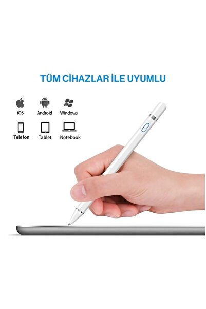 comse Stylus Dokunmatik Kalem Tüm Cihazlar Ile Uyumlu Çizim Tasarım Tablet Ka...