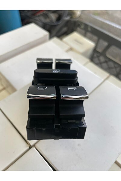 Genel Markalar Golf 6 Jetta Passat B7 Uyumlu Nikelajlı Sol Cam Dortlu Dugme Takımı