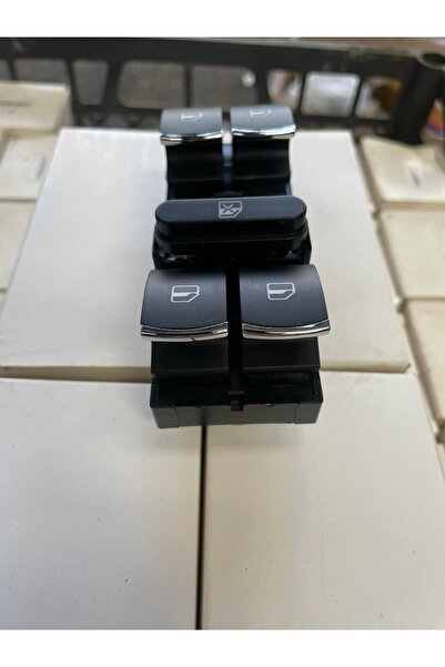 Genel Markalar Golf 6 Jetta Passat B7 Uyumlu Nikelajlı Sol Cam Dortlu Dugme Takımı