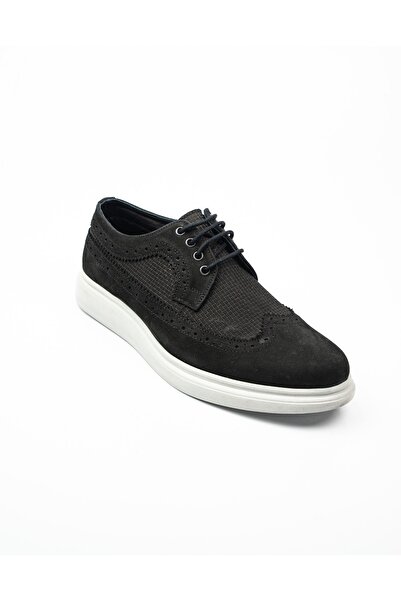 Nobel 1062 Чорні шкіряні чоловічі повсякденні черевики