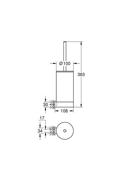 Grohe مجموعة فرش المرحاض المختارة - 41076gn0