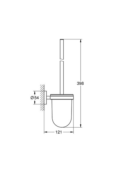 Grohe Essentials Toilet Brush Set - 40374Da1
