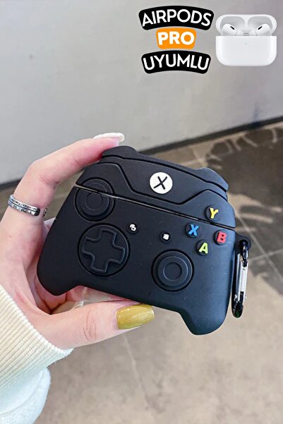 EWEC حافظة واقية سوداء متوافقة مع وحدة التحكم في الألعاب Pro مع مشبك، حافظة سيليكون سوداء ممتصة للصدمات