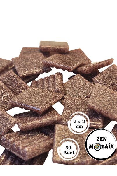 Zen Mozaik Sanatsal Mozaik Çalışmalarınız Için 20x20 Mm (2X2 CM) Renkli Cam M...