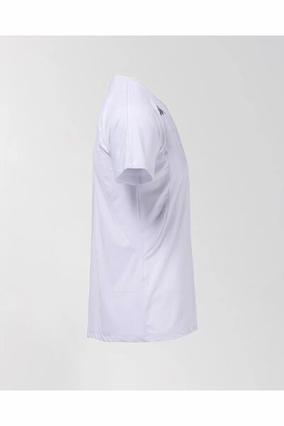 Kappa Tricou alb guler rotund pentru bărbați Kombat Eduo