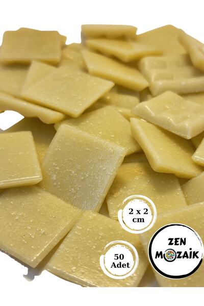 Zen Mozaik Sanatsal Mozaik Çalışmalarınız Için 20x20 Mm (2X2 CM) Renkli Cam M...