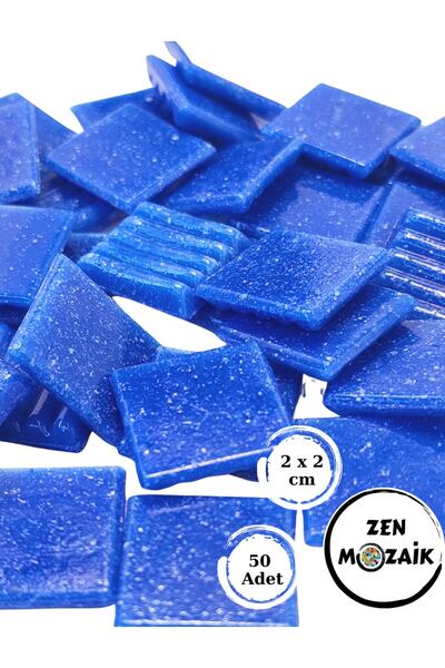 Zen Mozaik Sanatsal Mozaik Çalışmalarınız Için 20x20 Mm (2X2 CM) Renkli Cam M...