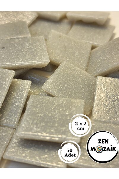 Zen Mozaik Sanatsal Mozaik Çalışmalarınız Için 20x20 Mm (2X2 CM) Renkli Cam M...