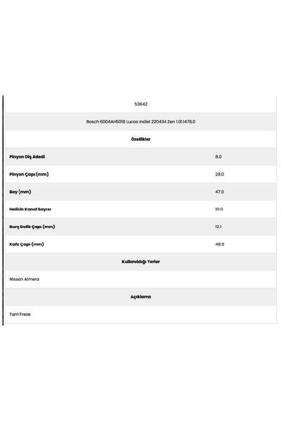 Form Metal 53642 نيسان 10 كانيال 8 دشت 6004ah50 موتور تشغيل