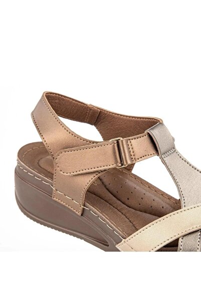 Muya Orthopedix Simbole Anatomical Wedge Heeled Soft Sole Women's Sandals 33209