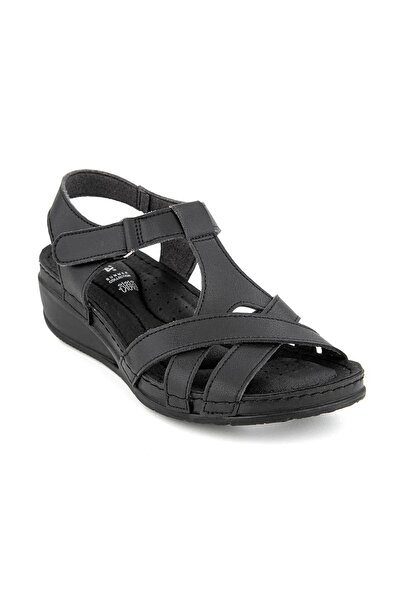 Muya Orthopedix Simbole Anatomik Dolgu Topuklu Yumuşak Tabanlı Kadın Sandalet 33209