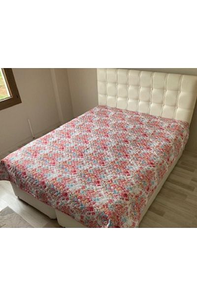 GENÇEV HOME COLLECTİONS Quilted King Size Multi-Purpose Cover (pike) - 200x220 Cm Pike Bedspread - Double Sided Use