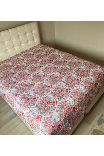GENÇEV HOME COLLECTİONS Quilted King Size Multi-Purpose Cover (pike) - 200x220 Cm Pike Bedspread - Double Sided Use