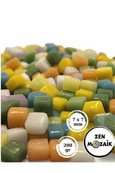Zen Mozaik Sanatsal Mozaik Çalışmalarınız Için 7 Mm Cam Mozaik Taşı - 7x7 Mm ...